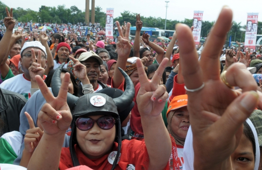 Antusias warga sambut kampanye Jokowi di Bandung