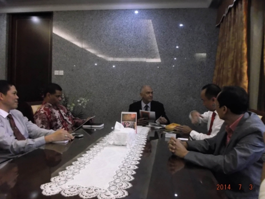 Kegiatan Courtesy Calls Satgas PAM TPSLN di Singapura