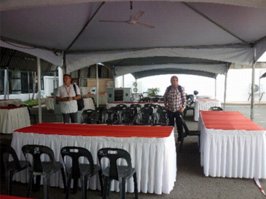 Persiapan dan pelaksanaan pilpres di Kinabalu