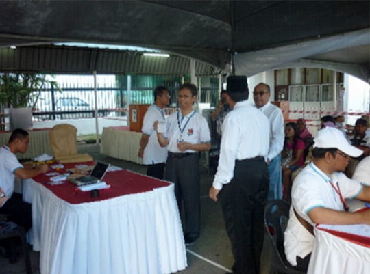 Persiapan dan pelaksanaan pilpres di Kinabalu