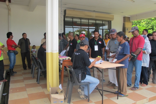 Sukseskan pilpres 2014, Satgas PPLN gelar TPS keliling di Tawau