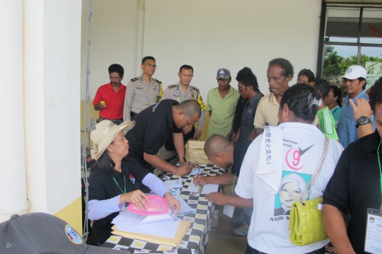 Sukseskan pilpres 2014, Satgas PPLN gelar TPS keliling di Tawau