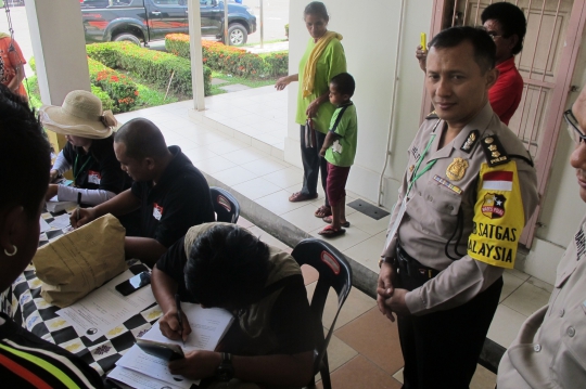 Sukseskan pilpres 2014, Satgas PPLN gelar TPS keliling di Tawau