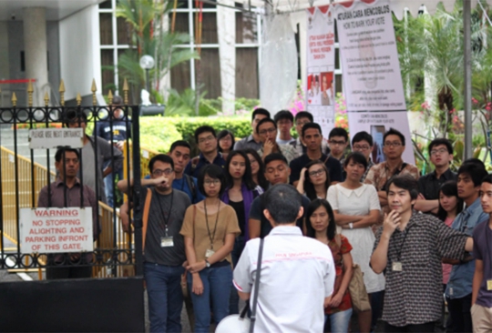 Antusias WNI di Singapura ikuti pencoblosan pilpres 2014