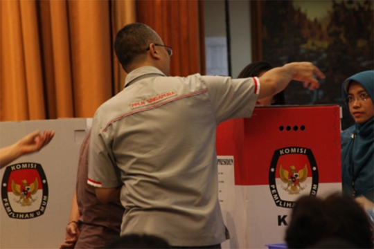 Antusias WNI di Singapura ikuti pencoblosan pilpres 2014