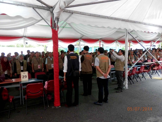 Mengintip suasana pencoblosan Pilpres di KBRI Kuala Lumpur