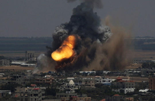 Ini serangan dahsyat Israel yang menggempur Jalur Gaza