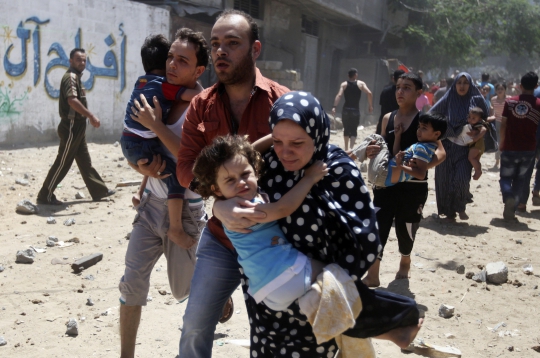 Bocah-bocah tak berdosa Palestina jadi korban rudal Israel