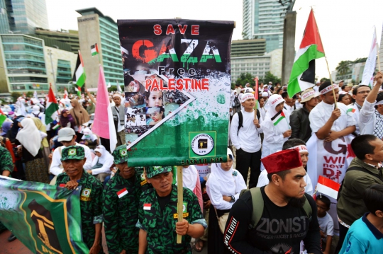 Aksi warga di belahan dunia dukung kedamaian di Palestina
