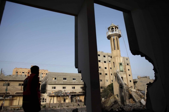Serangan biadab Israel hancurkan masjid di Jalur Gaza