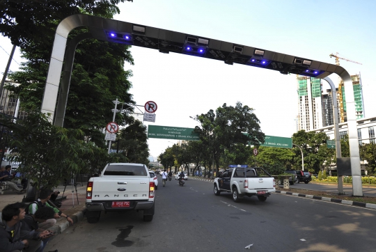 Melihat uji coba gerbang ERP di Jalan Sudirman