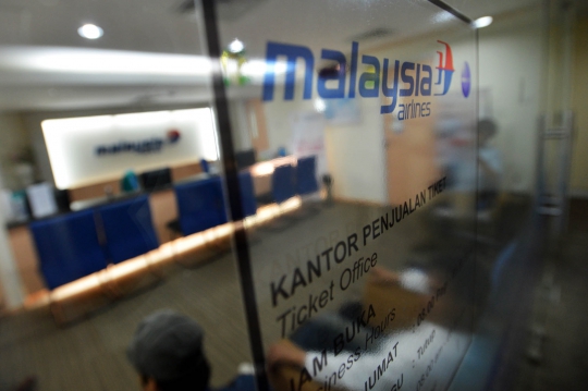 Pasca-jatuhnya MH17, kantor Malaysia Airlines di Jakarta sepi