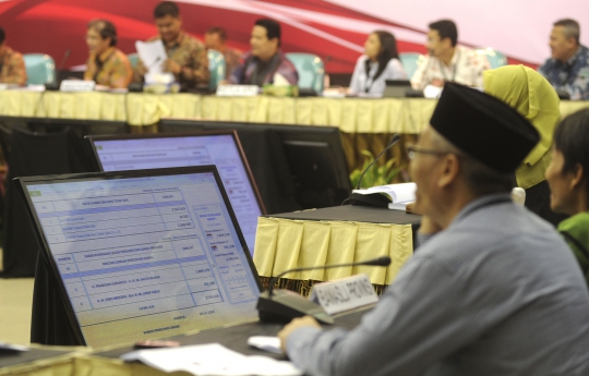 KPU rekapitulasi suara nasional hasil Pilpres