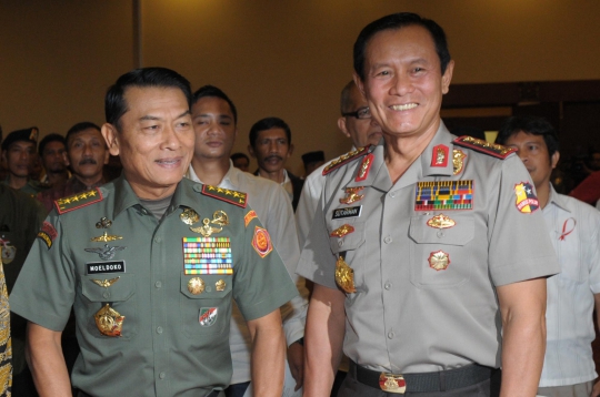 Deklarasi damai Panglima TNI & Kapolri untuk pengumuman Pilpres