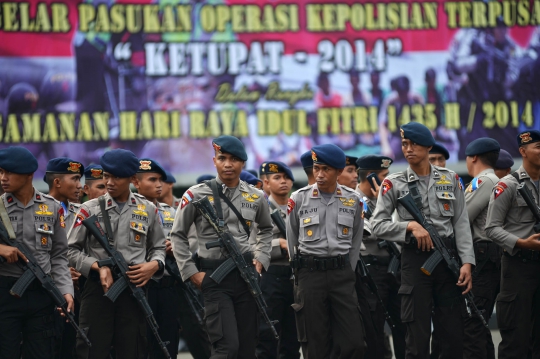 Ribuan polisi apel Operasi Ketupat 2014