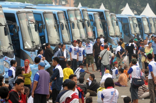 110 Bus mudik gratis Partai Demokrat siap antar ribuan warga