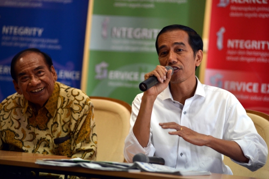 Jelang pengumuman presiden, Jokowi silaturahmi dengan media