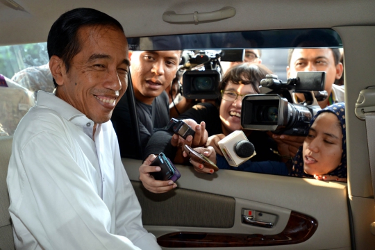 Jelang pengumuman presiden, Jokowi silaturahmi dengan media