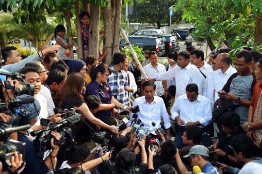 Jokowi blusukan ke Waduk Pluit jelang pengumuman hasil Pilpres