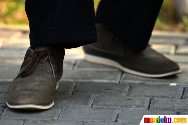 Foto Model  sederhana sepatu  Jokowi  merdeka com