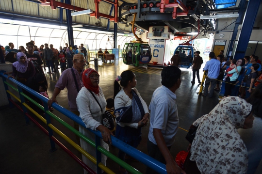 Libur lebaran, gondola jadi wahana favorit pengunjung Ancol