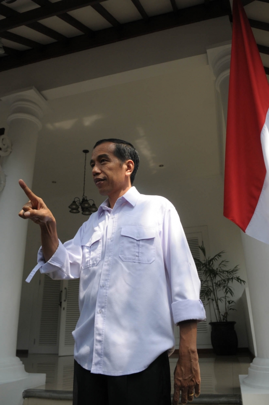 Jokowi saat resmikan Rumah Transisi di Menteng