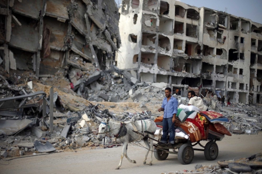 Nestapa ribuan warga Gaza yang terlantar karena kehilangan rumah