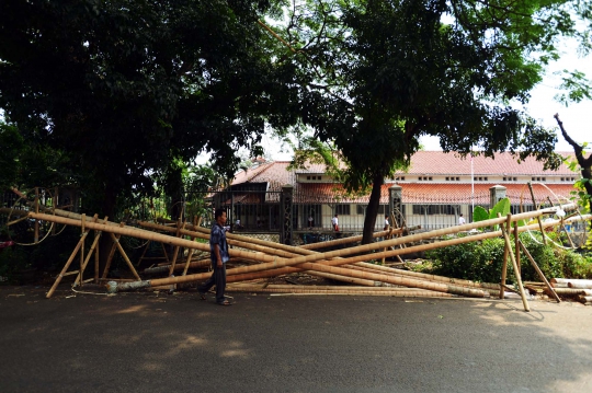 Berburu pohon pinang jelang perayaan HUT Kemerdekaan RI