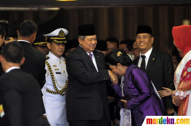 Foto : Presiden SBY sampaikan pidato kenegaraan di Gedung 