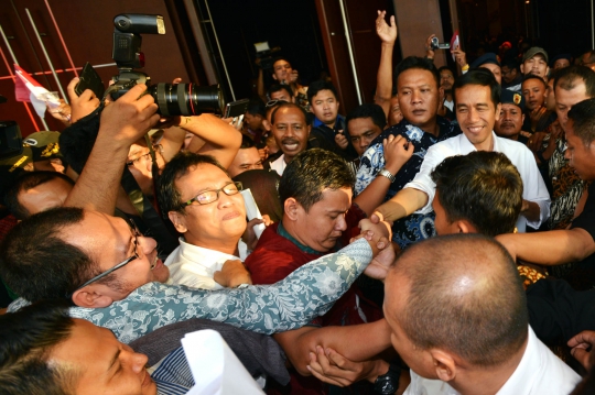 Acara halal bihalal Jokowi-JK bersama relawan di JIExpo