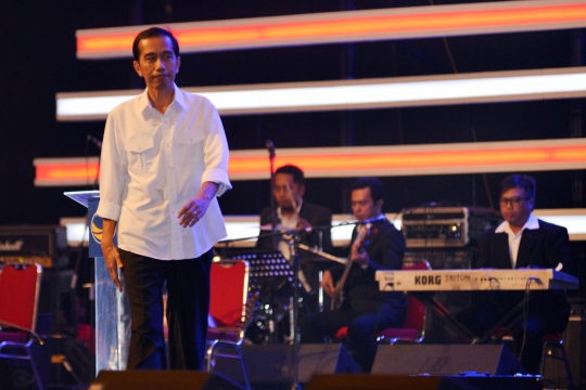 Acara halal bihalal Jokowi-JK bersama relawan di JIExpo