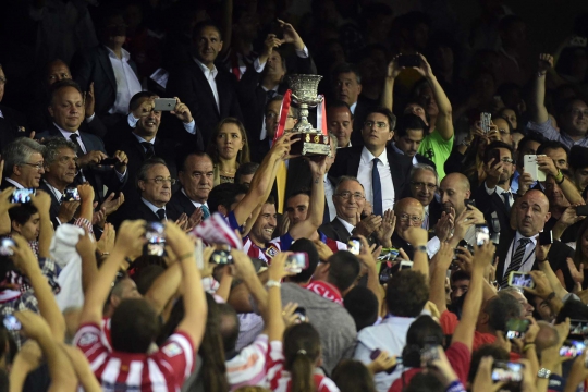 Euforia Atletico Madrid rayakan juara Piala Super Spanyol