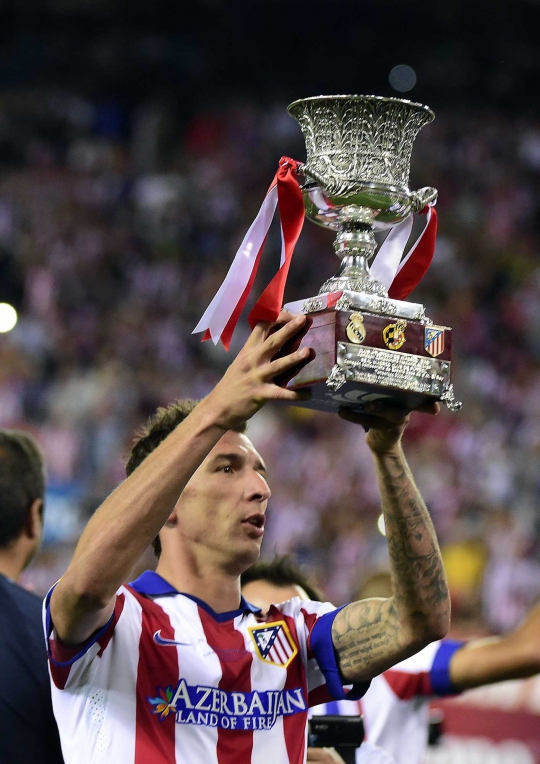 Euforia Atletico Madrid rayakan juara Piala Super Spanyol