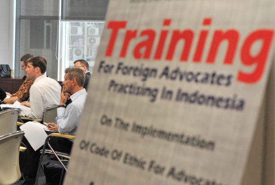 Ingin praktik di Indonesia, 50 advokat asing ikut latihan khusus