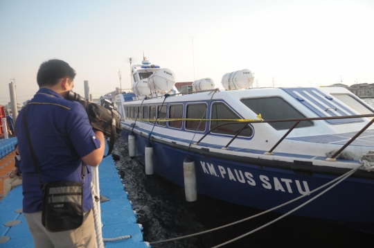 Ini KM Paus yang terbakar di perairan Kepulauan Seribu