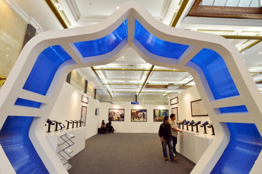 Mengunjungi pameran Indonesia Banking Expo 2014 di Senayan