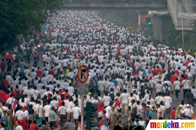 Foto : 45 Ribu peserta padati Independence Day Run 2014 