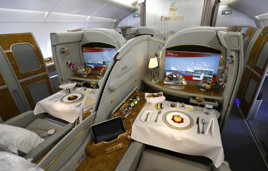 Intip kemewahan dan kenyamanan pesawat Fly Emirates