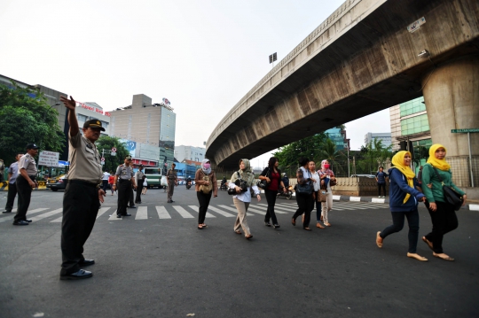 Polisi gelar operasi gabungan di Terminal Blok M