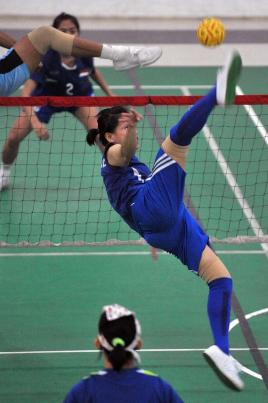 Intip persiapan atlet sepak takraw wanita jelang Asian Games