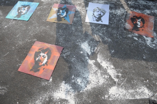 Aksi seniman mengenang 10 tahun kematian Munir
