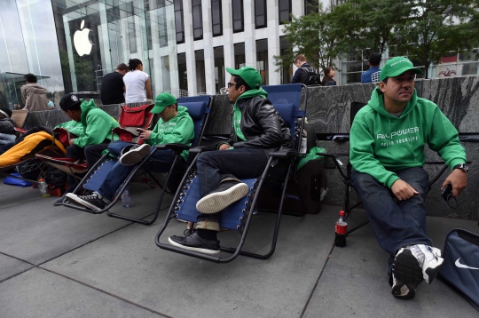 Antusias warga New York sambut peluncuran iPhone 6