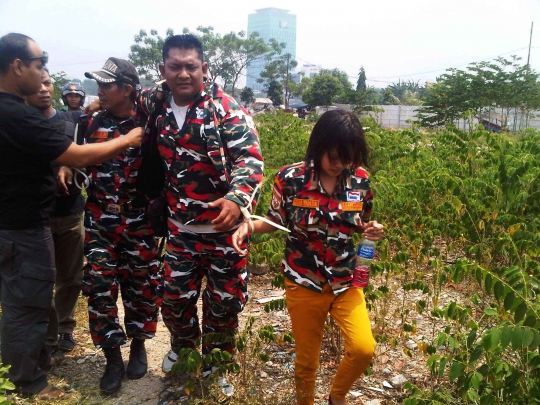 Ini anggota Laskar Merah Putih yang duduki tanah Waduk Ria Rio