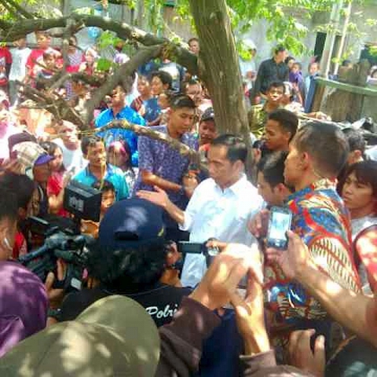 Jokowi nostalgia ke kampung masa kecilnya di Solo