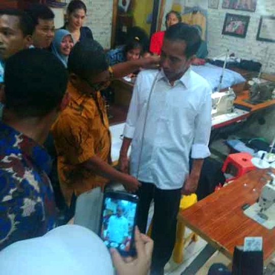 Jokowi nostalgia ke kampung masa kecilnya di Solo