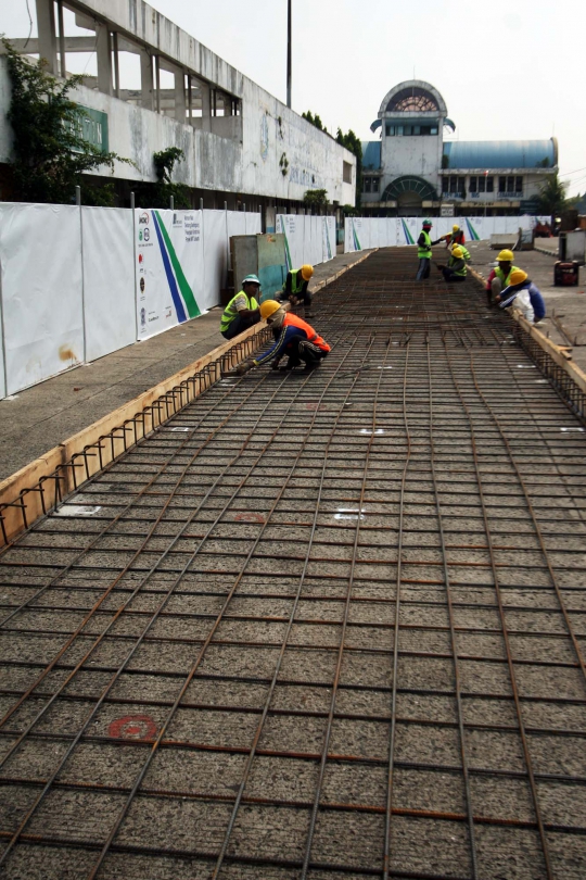 Infrastruktur MRT Lebak Bulus mulai dibangun