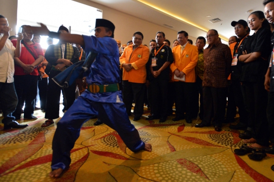 Ical dan Agung Laksono buka Muspinas Kosgoro di Ancol