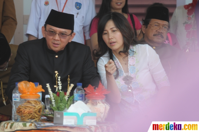 Foto : Momen keakraban Ahok dan Haji Lulung saat hadiri 