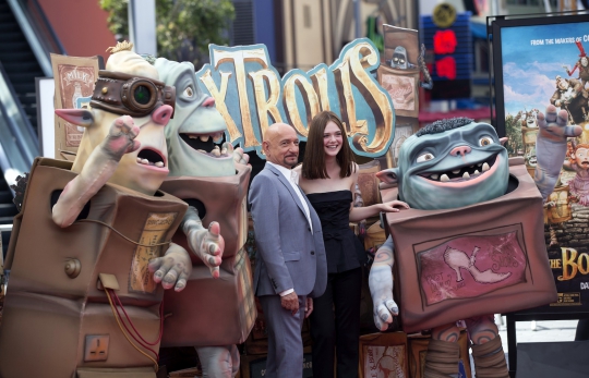 Elle Fanning tampil beda di pemutaran perdana 'The Boxtrolls'