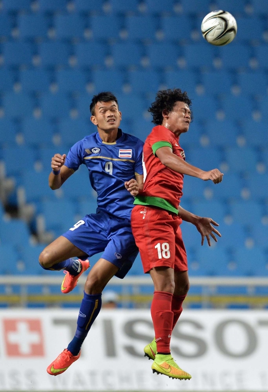 Penyisihan Grup E Asian Games, Garuda Muda dibekuk Thailand 0-6